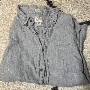 J. Crew - Slim Fit Brushed Twill - Light Gray Shirt - XL